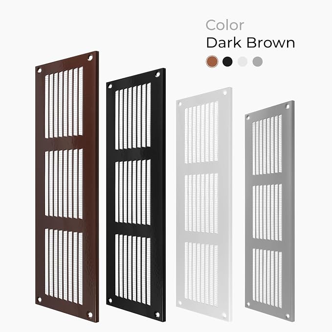 12 x 4 Inch Brown Air Register Cover Grille. Wall Register, Ceiling Register - Image 6