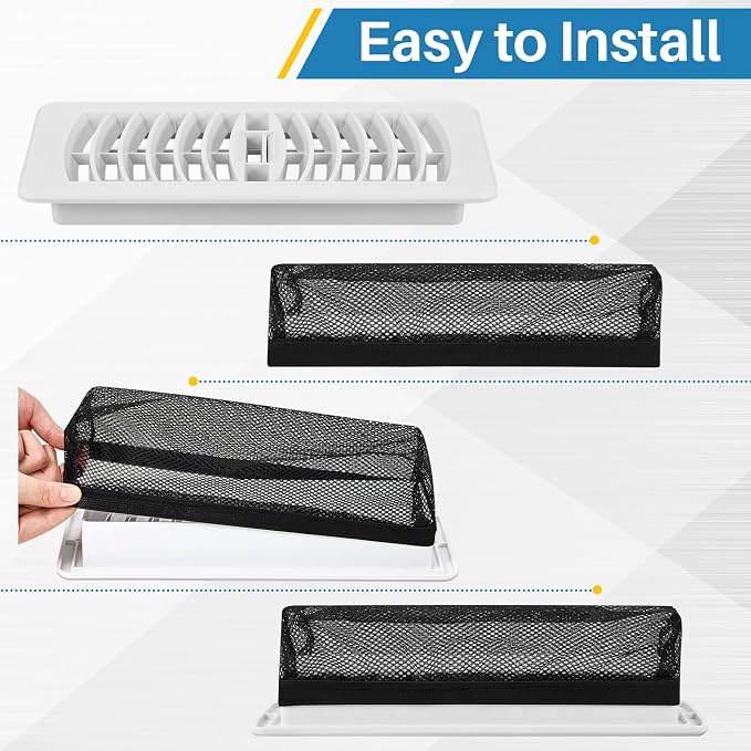 Zonon 12 Pcs Floor Register Trap Cover Vent Screen - Image 2