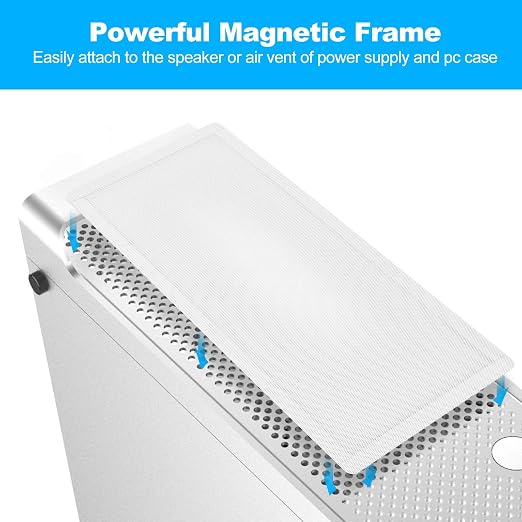 287mm 140mm x 2 PC Fan Dust Mesh Filter 11.3inch x 5.79inch PVC Computer PC - Image 2