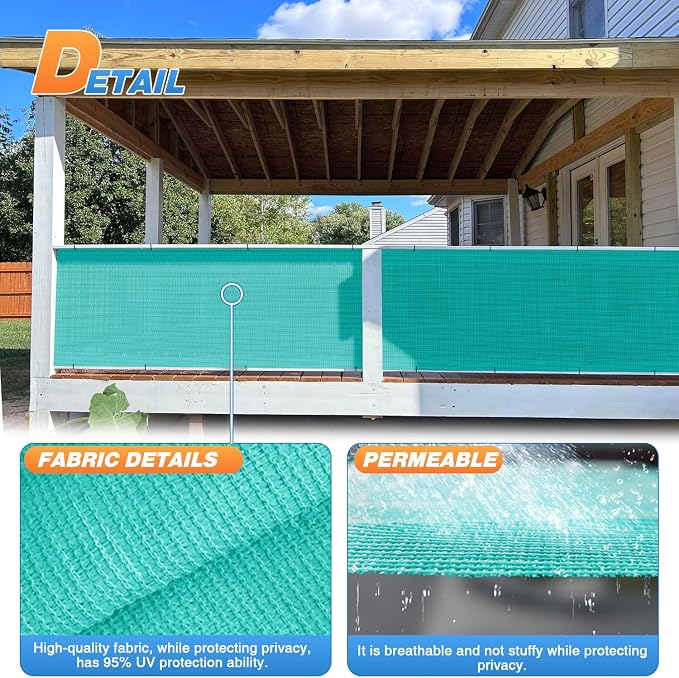 TANG Sun Shade Fabric Roll 8'x55' Shade Cloth - Image 4
