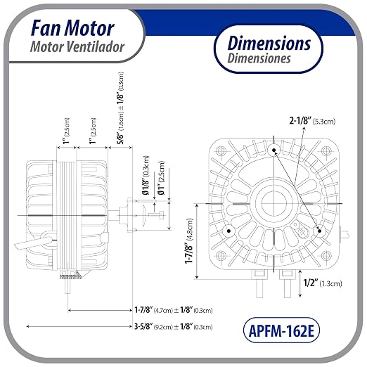 Appli Parts APFM-162E 16W refrigeration condenser and evaporator motor 220V - Image 2