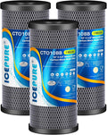 ICEPURE 10"X4.5", 1 Microns Whole House Sediment Activated Carbon Water Filter by ICEPURE