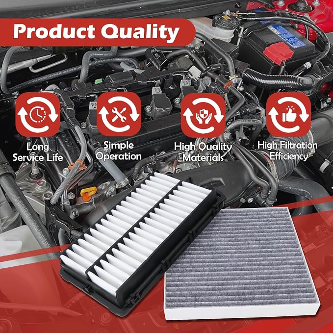 28113-L1000 Engine Air Filter and 97133-L0000 Cabin Air Filter kit Compatible - Image 5