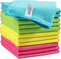 HOMEXCEL Microfiber Cleaning Cloth 210GSM, Size:11.5" x 11.5", Ultra-Soft by HOMEXCEL