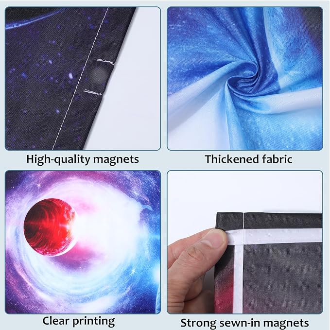 QOUBAI 6PCS Fluorescent Light Covers, 4x2 Feet Magnetic Light Cover Fluorescent - Image 3