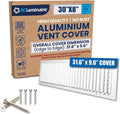 30x8 Aluminum 1-Way Air Vent Cover Wall Ceiling Register Multi-Shutter Damper by ACLAMINAIRE