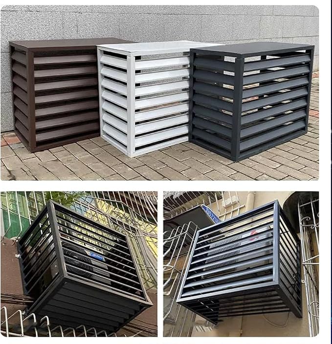 Multifunctional Aluminum Shutter Privacy Fence, Mini Split Cover - Image 5