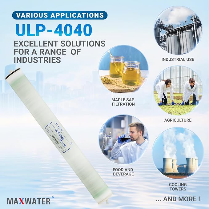 Max Water Reverse Osmosis 4040 Commercial RO Membrane size 4" x 40" good - Image 5