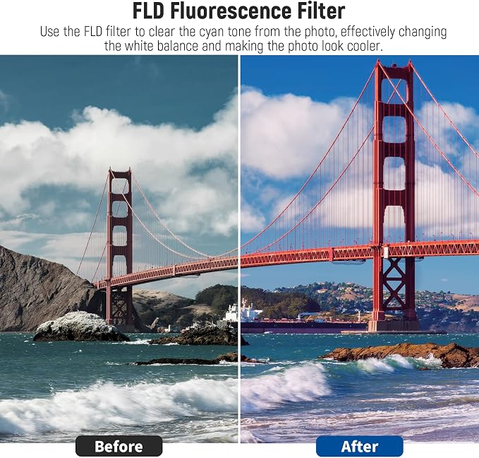 NEEWER 77mm ND2/4/8, UV/CPL/FLD Filter Kit - Image 4