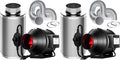 VIVOSUN Grow Tent Ventilation System, 4 Inch Inline Duct Fan by VIVOSUN