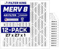 Filter King 27x27x1 Air Filter Dust & Allergy Control AC Furnace Filters by FilterKing