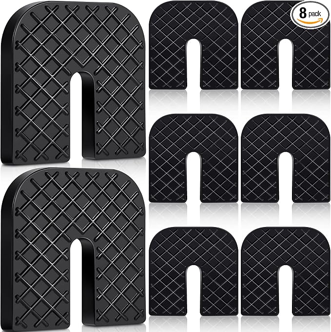 Treela 8 Packs Rubber Isolator Pad Anti Vibration Pads Mechanical Vibration by Treela