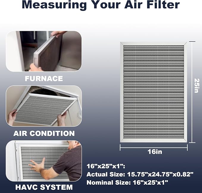 16x25x1 Reusable Air Filter, Electrostatic, Washable Lasts a Lifetime, Breathe - Image 4