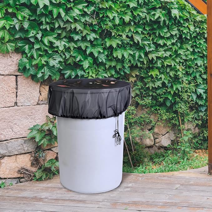 37.5 Inch Mesh Cover for Rain Barrel, Rain Bucket Leaf Filter Screen Cover - Image 6