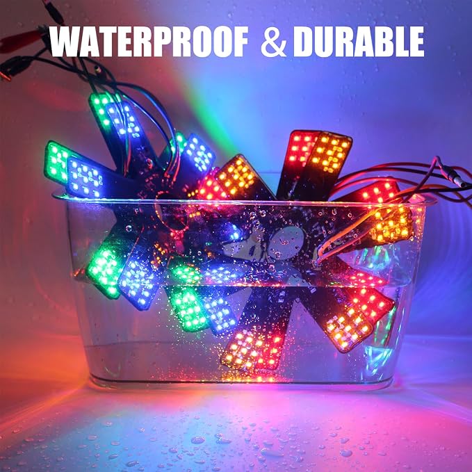 2PCS Air Cleaner LED Light 5" Truck Decorative Hex Style Air Filter Lamp - Image 3