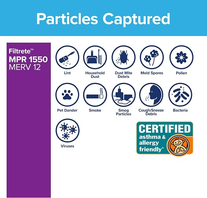 Filtrete 20x25x4, AC Furnace Air Filter, MPR 1550 DP, Healthy Living Ultra - Image 3