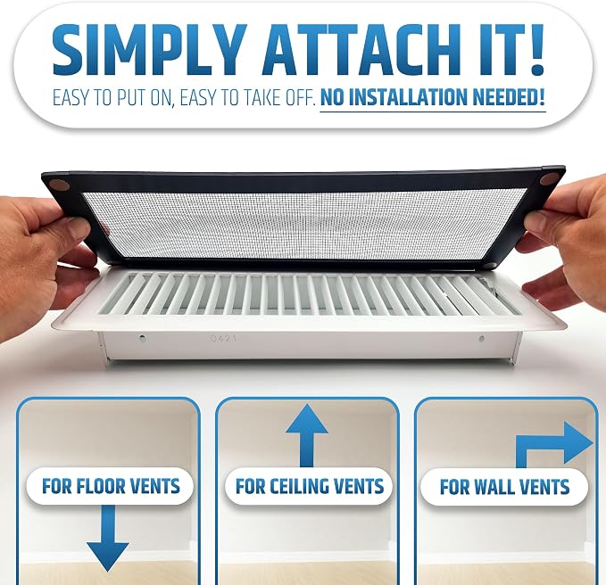 Powerful Magnetic Vent Screen Mesh Covers that Will Never Move or Fall - Image 4