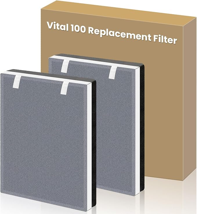 2 Pack Vital 100 Replacement Filter Compatible by HKNECE