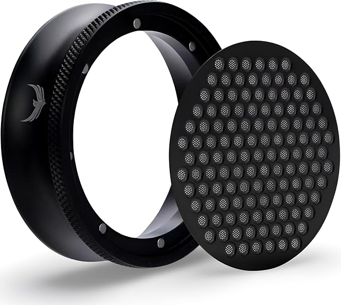Magnetic 54mm Dosing Funnel & Espresso Puck Screen by KNODOS