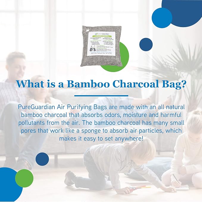 PureGuardian CB200 Bamboo Charcoal Air Purifying Bag, Eco-Friendly, Naturally - Image 2