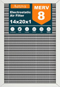 14x20x1 Reusable Air Filter, MERV 8, Permanent Electrostatic Air Filter by Aerzva