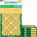 Filterbuy 20x36x1 Air Filter MERV 11 Superior Pet & Allergy Defense, by Filterbuy