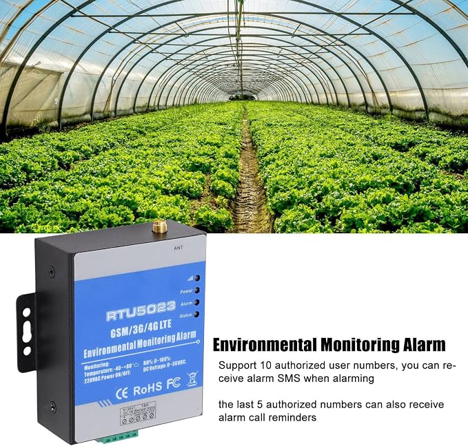 RTU5023 Wireless Temperature Humidity GSM Alarm Monitor - Image 4