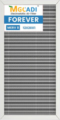 12x20x1 HVAC Furnace Air Filter, Lasts a Lifetime, the Last HVAC Filter You by MGCADI