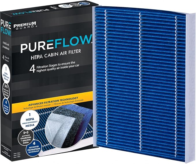 PUREFLOW PC4080HX HEPA Cabin Air Filter | Fits 2011-2015 Kia Sorento 2.4L; by PremiumGuard