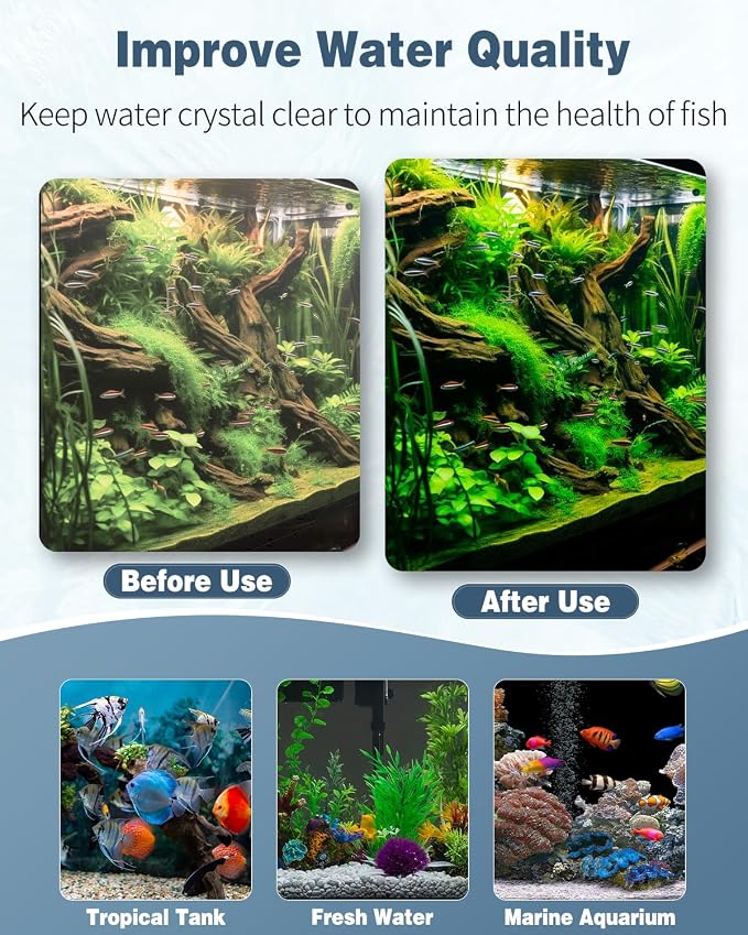 Pawfly Aquarium Filter Media Pad, Fish Tank Filter Cartridge Filter Foam Pad - Image 4