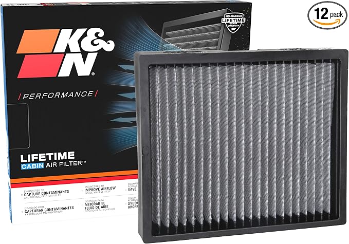 K&N LIFETIME Cabin Air Filter: Premium, Clean Air by KNEngineeringInc