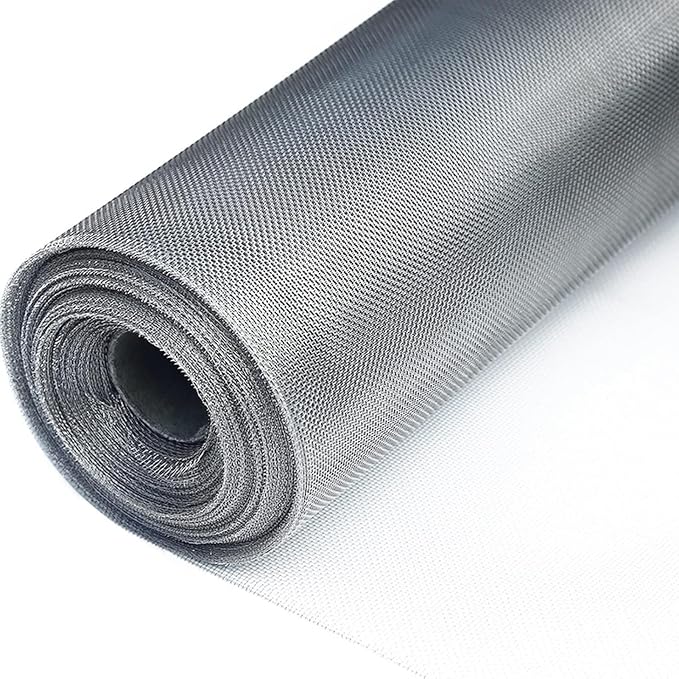 80 Mesh Stainless Steel Woven Screen, Rust-Resistant Filter Panel by Unknown