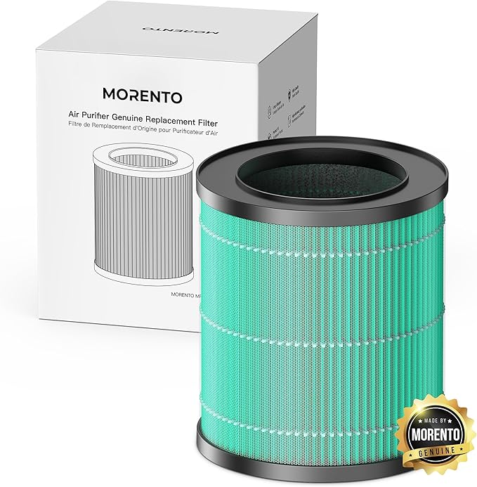 MORENTO 1 Pack MR2566 Genuine Air Purifier Replacement Filter by MORENTO