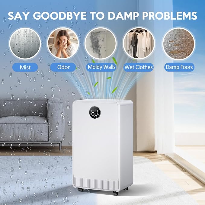 2500 Sq.Ft Dehumidifier with Drain Hose - Image 3