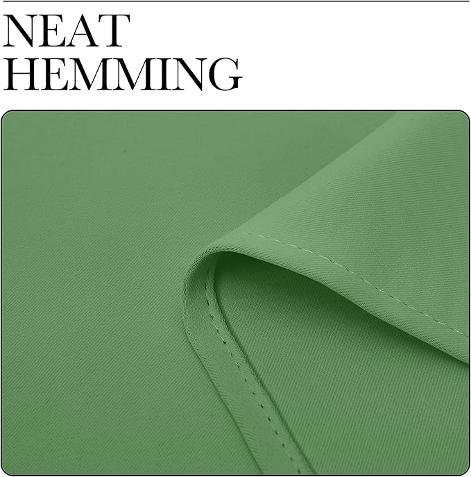 NICETOWN Blackout Curtain Panels for Bedroom, Forest Green, 2 Panels, W70 x L63-inch, Grey, Thermal Insulated Grommet Top Blackout Draperies and Drapes for Basement