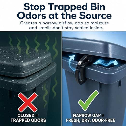 2 Pack Trash Can Lid Vent Clips - Image 2