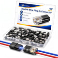 120 PCS Quick Connect Wire Connectors, No Wire Stripping by Daximo