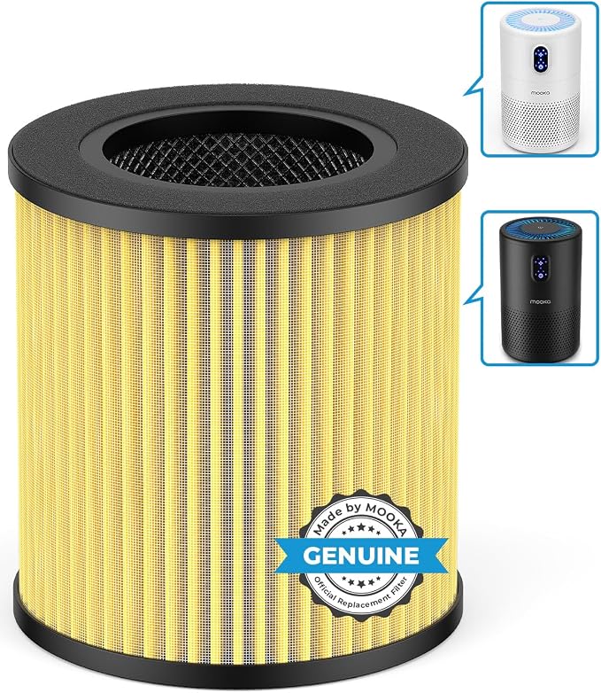 MOOKA B-D02L Air Purifier & 1 Pack Extra Official Certified Replacement Pet - Image 3