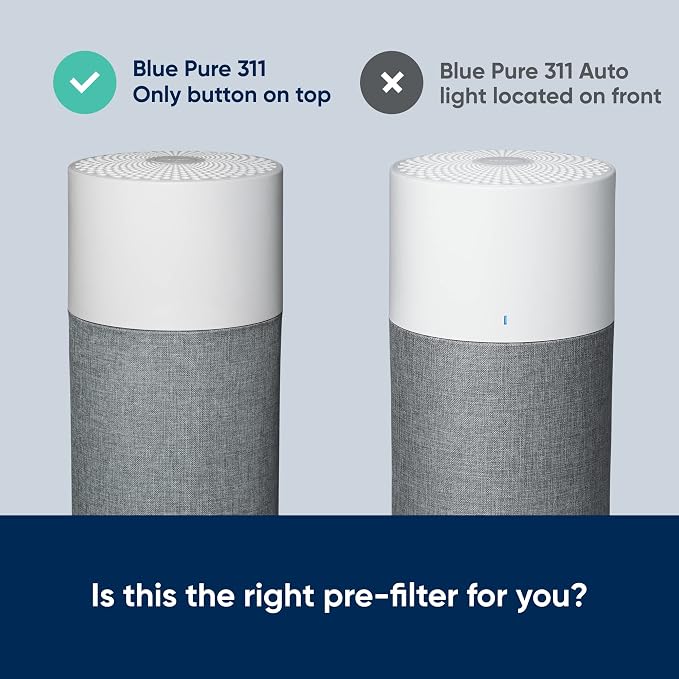 BLUEAIR Blue Pure 311 Archipelago Sand Pre-Filter, Washable Fabric Traps Pollen - Image 2