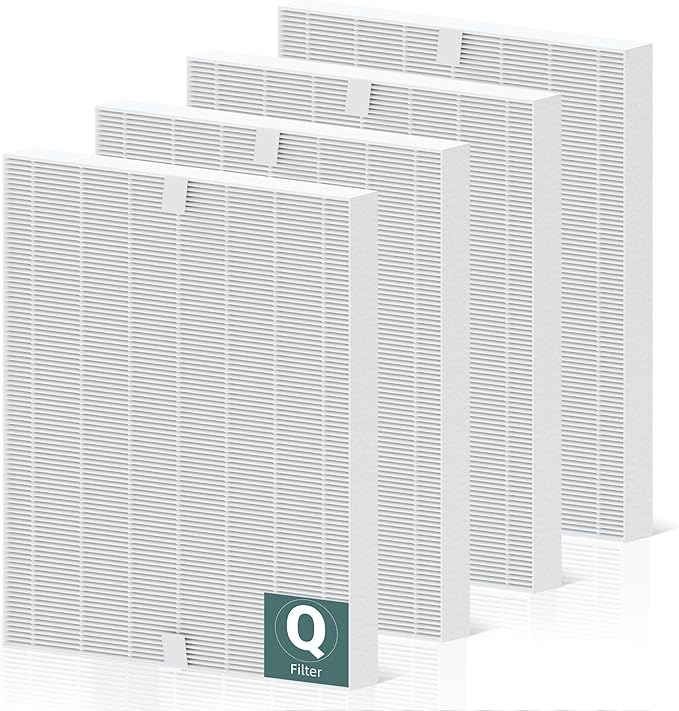 4 Pack 5510 5520 Air Purifier Filter Q Replacement by PETOX