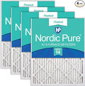 Nordic Pure 14x25x1 Pleated MERV 14 Air Filters 4 Pack by NordicPure