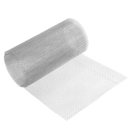 uxcell 6 Mesh 118" x 12" Woven Wire Mesh, 304 Stainless Steel Air Vent Filter by uxcell