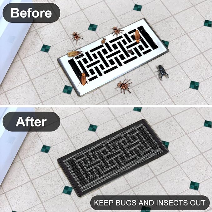 3Pack 400x300mm DIY Floor Vent Covers, PVC Magnetic Vent Covers Air Vent Screen - Image 5