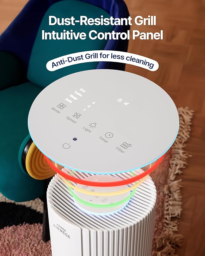COWAY Air Purifier for Large Room Whole Home Up to 2, 640 ft², HEPA Filter for - Image 9