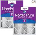 Nordic Pure 20x25x5 Honeywell/Lennox Replacement MERV 8 Air Filters 2 Pack | by NordicPure