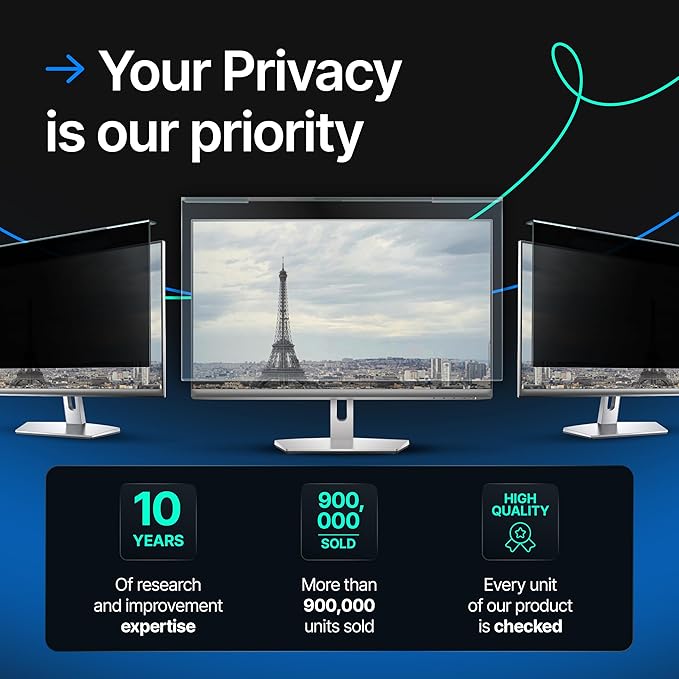 Universal Acrylic 26, 27 Inch Computer Privacy Screen Filter - Image 9