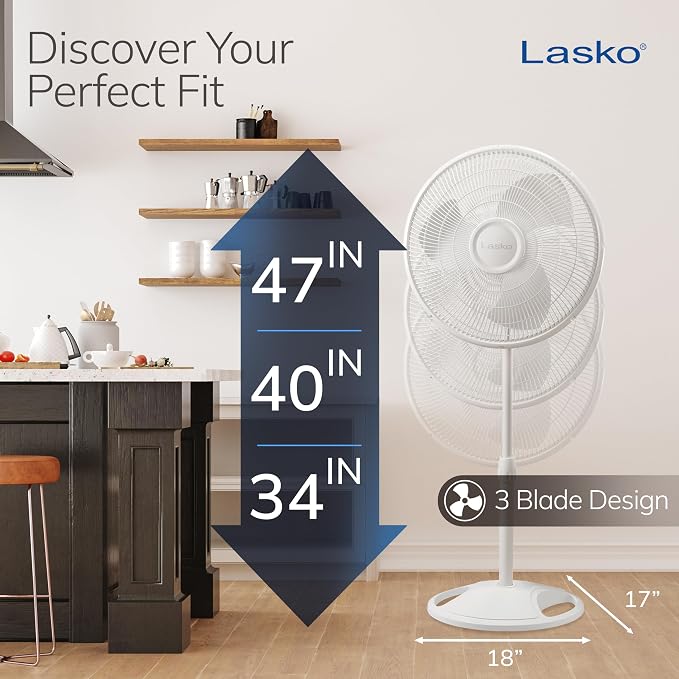 Lasko Oscillating Pedestal Fan - Image 5