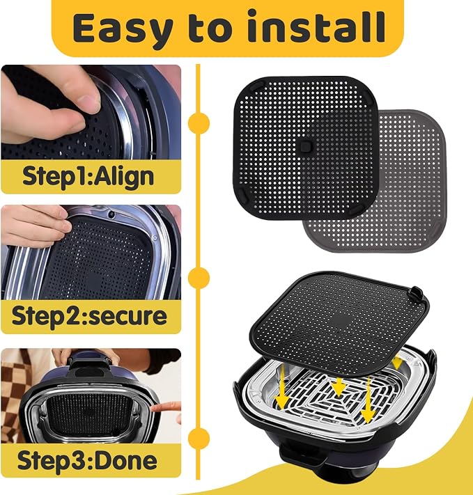 2 PCS Updated Heat Resistant Splatter Screen Compatible - Image 2