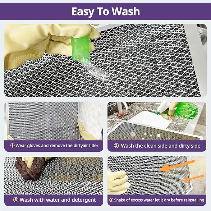 14x14x1 Furnace Filter-MERV8, Washable & Reusable Electrostatic Air Filter - Image 4