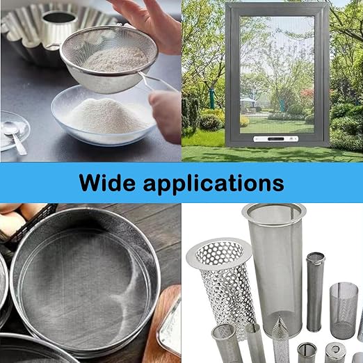 304 Stainless Steel Mesh Screen#30Mesh -Size:15.7"x47.2", - Image 6